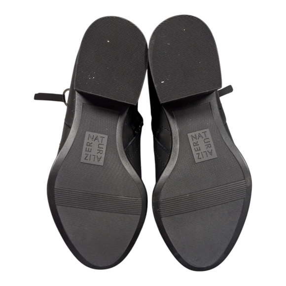 Naturalizer Denali Black Leather Double Zip Ankle Boots 7 Wide retails for $160 - Picture 7 of 11